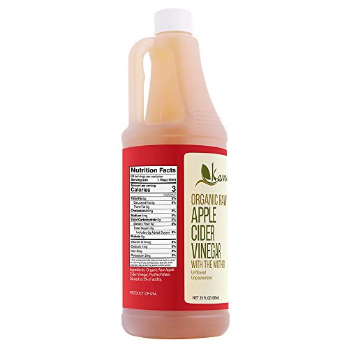 Unfiltered and Raw Apple Cider Vinegar With Mother - 35 oz