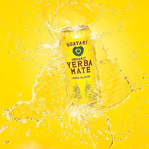 Yerba Mate, Lemon Elation - 15.5 oz Cans (Pack of 12)