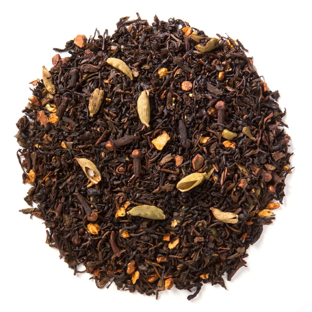 Green Chai with Orange Peel, Loose Leaf Tea - 16 oz Pouch