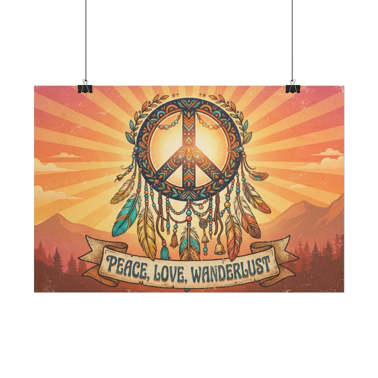 Peace, Love, Wanderlust Poster