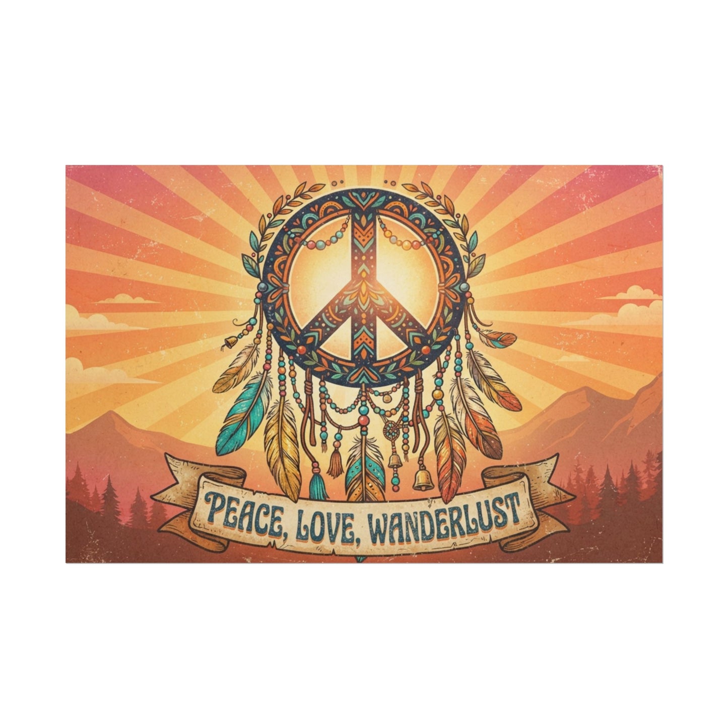Peace, Love, Wanderlust Poster