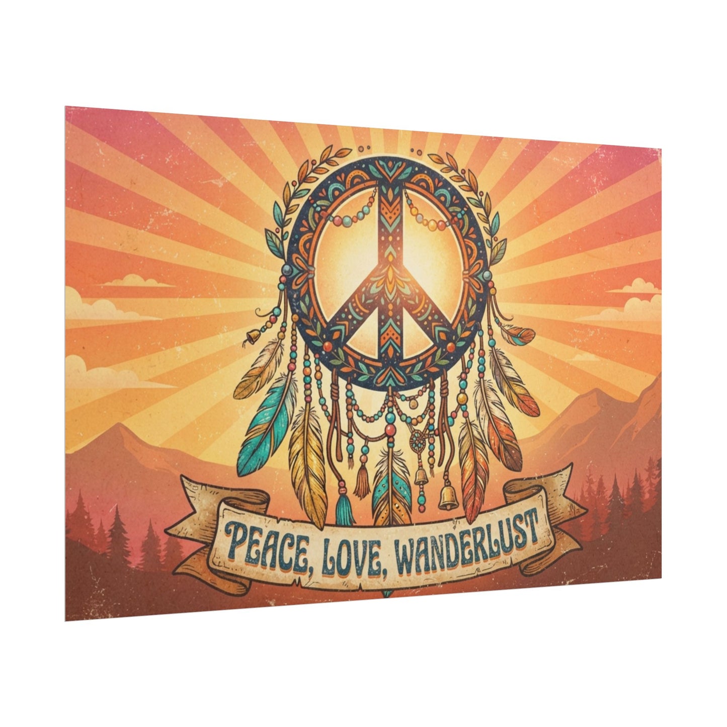 Peace, Love, Wanderlust Poster