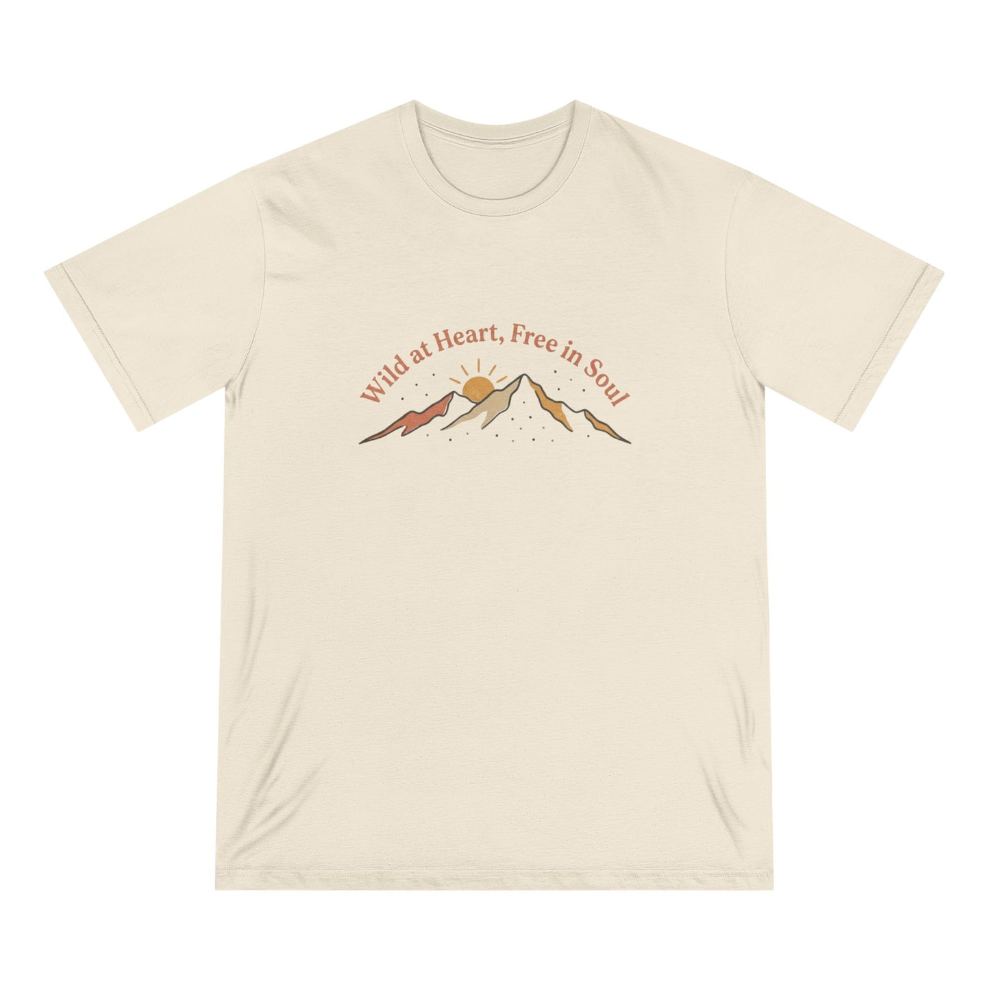 Wild at Heart Graphic T-Shirt — "Wild at Heart, Free in Soul" Mountain Tee