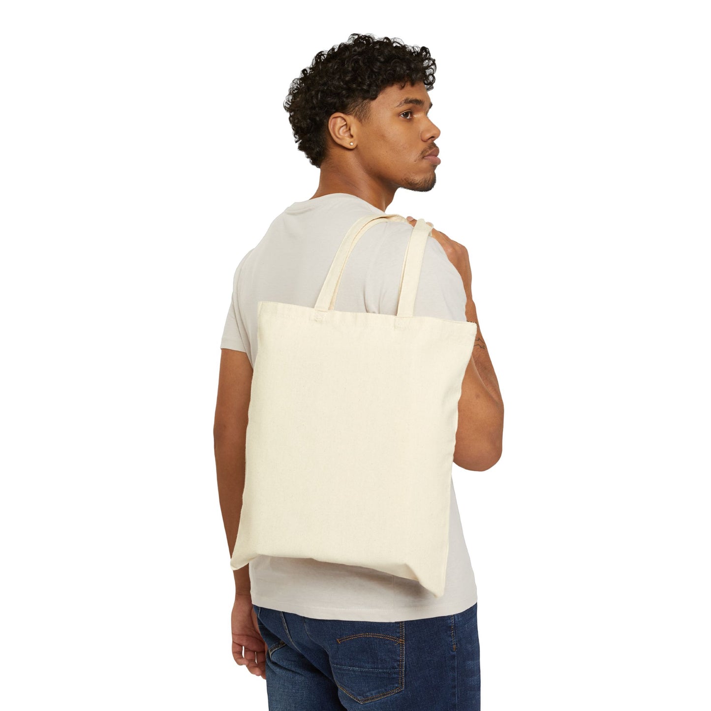Rise Like the Sun Canvas Tote — Retro Rainbow Sunrise Tote Bag