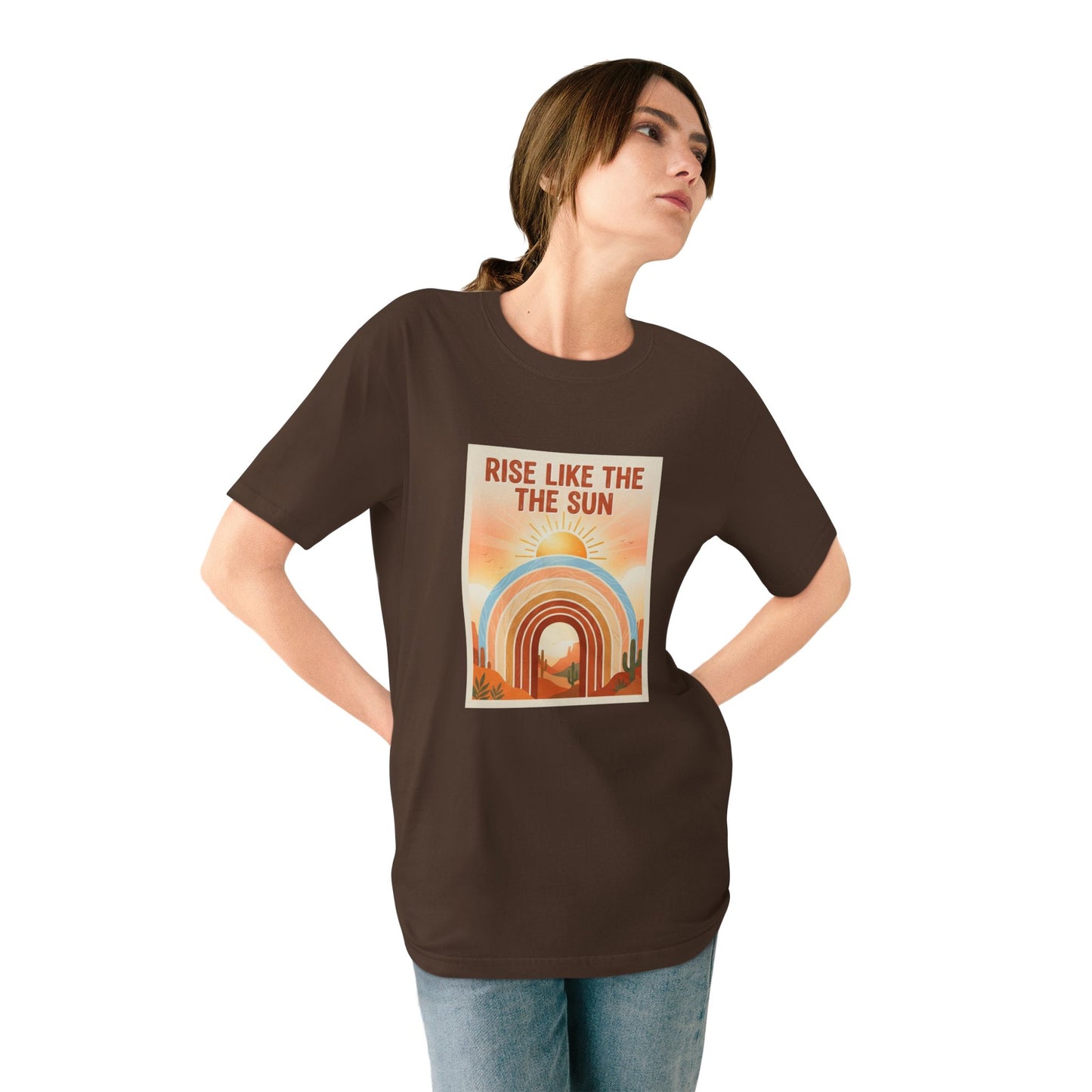Rise Like the Sun T-Shirt — Retro Sunrise Graphic Tee