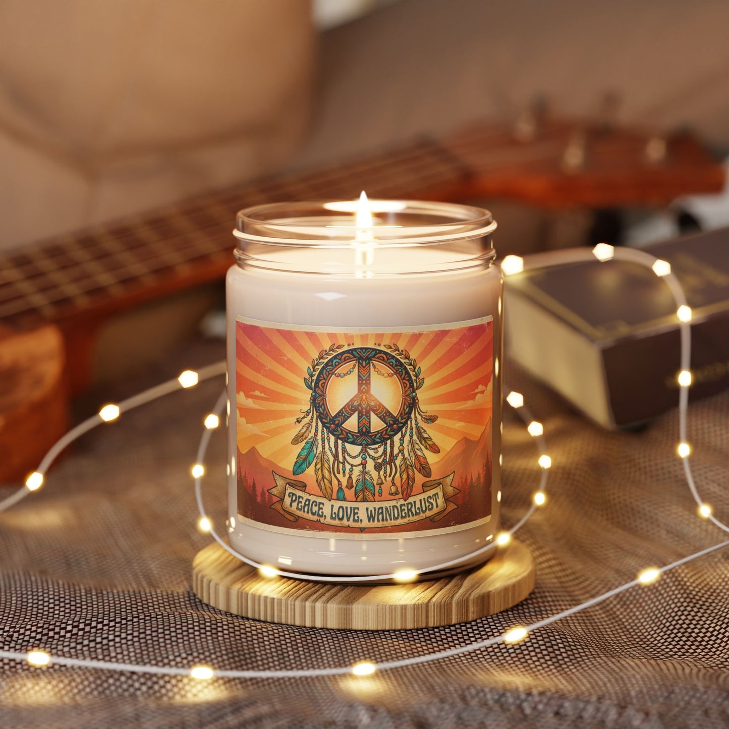 Peace, Love, Wanderlust - Hippie Scented Candle