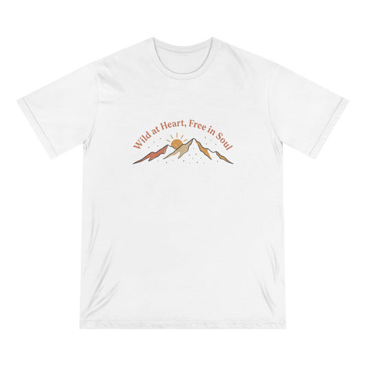 Wild at Heart Graphic T-Shirt — "Wild at Heart, Free in Soul" Mountain Tee
