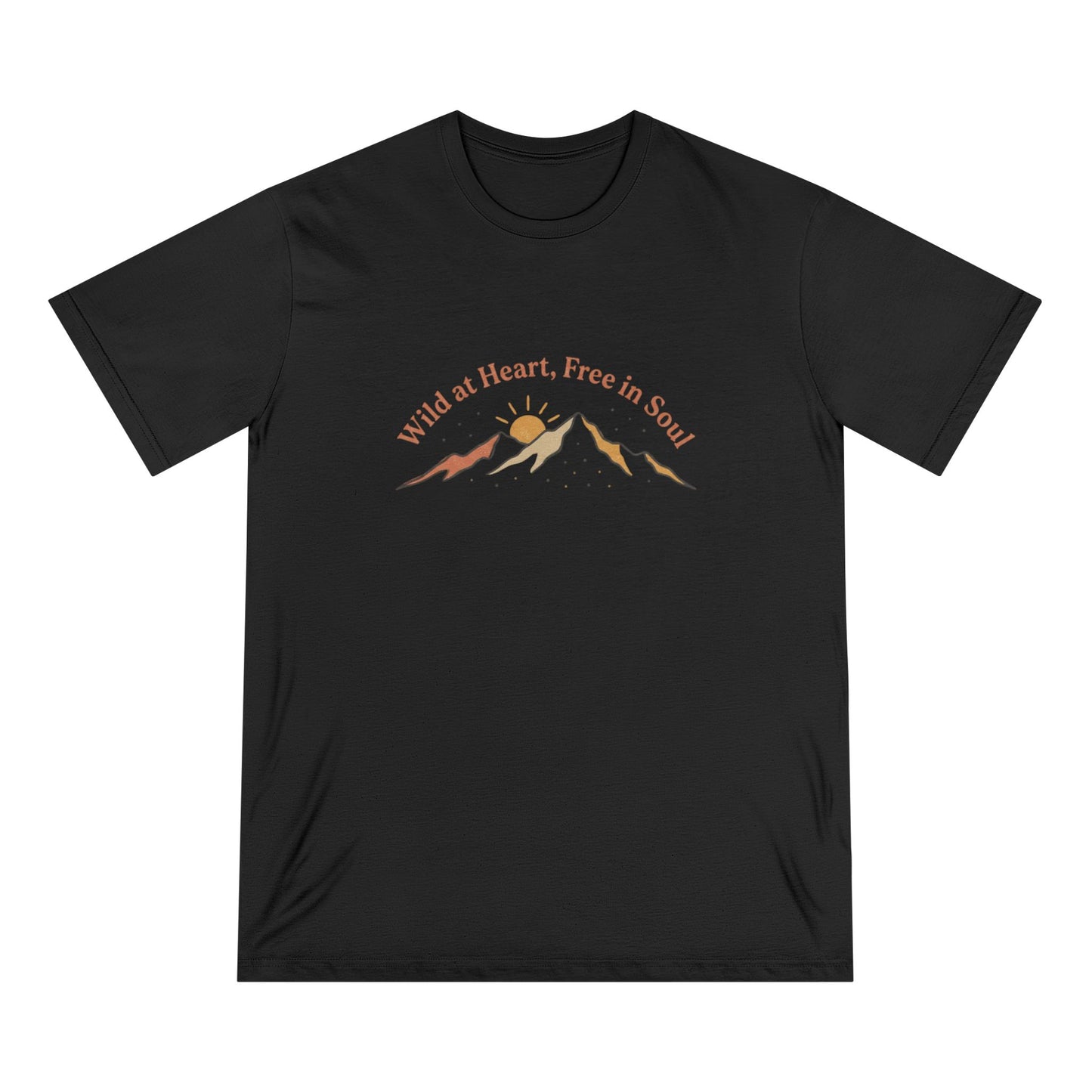 Wild at Heart Graphic T-Shirt — "Wild at Heart, Free in Soul" Mountain Tee