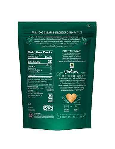 Unrefined Cane Sugar - 24 oz (Pack of 6)