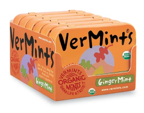 Breath Mints, GingerMint Flavor - 1.14 oz (Pack of 6)
