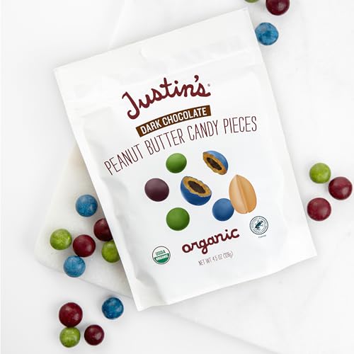 Dark Chocolate Peanut Butter Candy Pieces - 4.5 oz (Pack of 6)