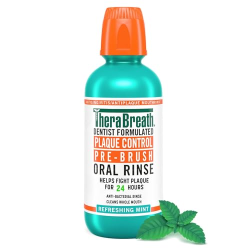 Plaque Control Pre-Brush Mouthwash, Cool Mint - 16 oz
