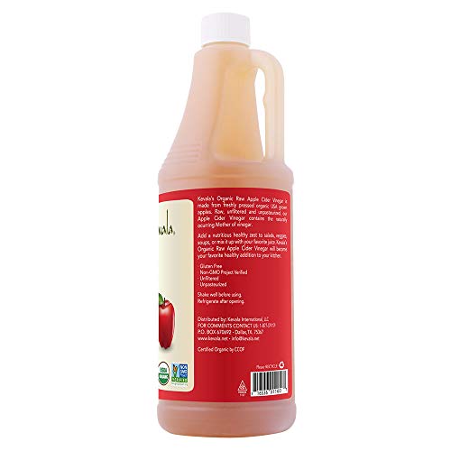 Unfiltered and Raw Apple Cider Vinegar With Mother - 35 oz