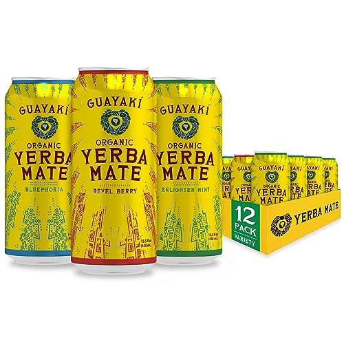 Yerba Mate, Variety Pack - 15.5 oz Cans (Pack of 12)