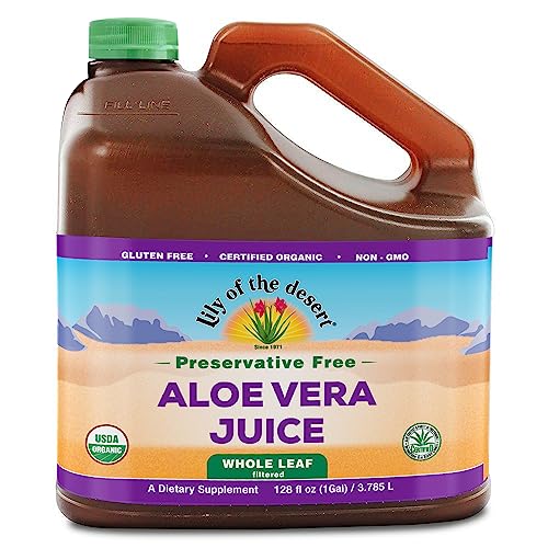 Aloe Vera Juice, Whole Leaf Filtered, Preservative Free - 128 oz