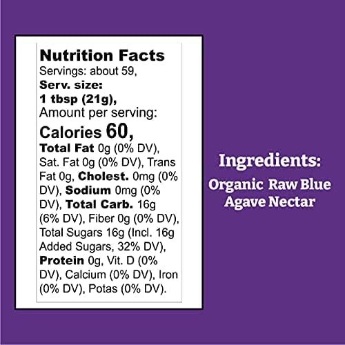 Raw Blue Agave - 44 oz Bottle (Pack of 2)