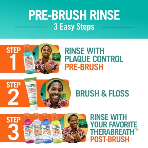 Plaque Control Pre-Brush Mouthwash, Cool Mint - 16 oz