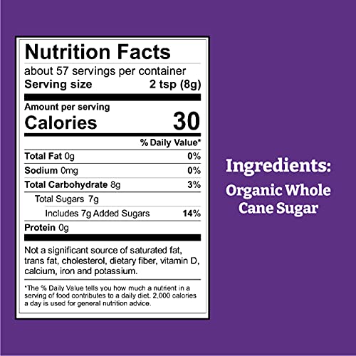 Sucanat Panela Whole Cane Sugar - 1 lb Pouch (Pack of 12)