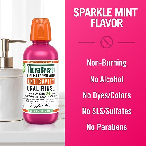 Anticavity Mouthwash, Sparkle Mint - 16 oz (Pack of 2)