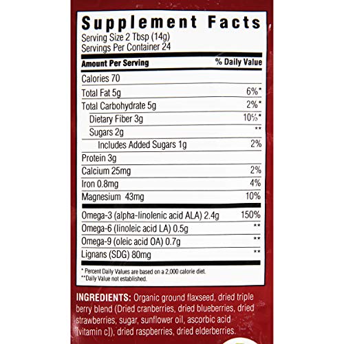 Ground Flaxseed with Mixed Berries - 12 oz