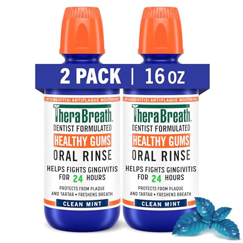 Mouthwash, Clean Mint - 16 oz (Pack of 2)