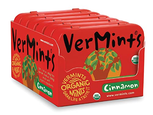 Breath Mints, Cinnamon Flavor - 1.14 oz (Pack of 6)