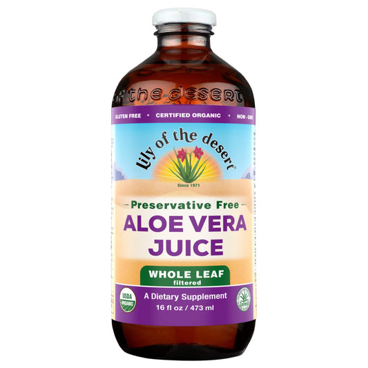 Aloe Vera Juice: Whole Leaf, Preservative Free - 16 oz