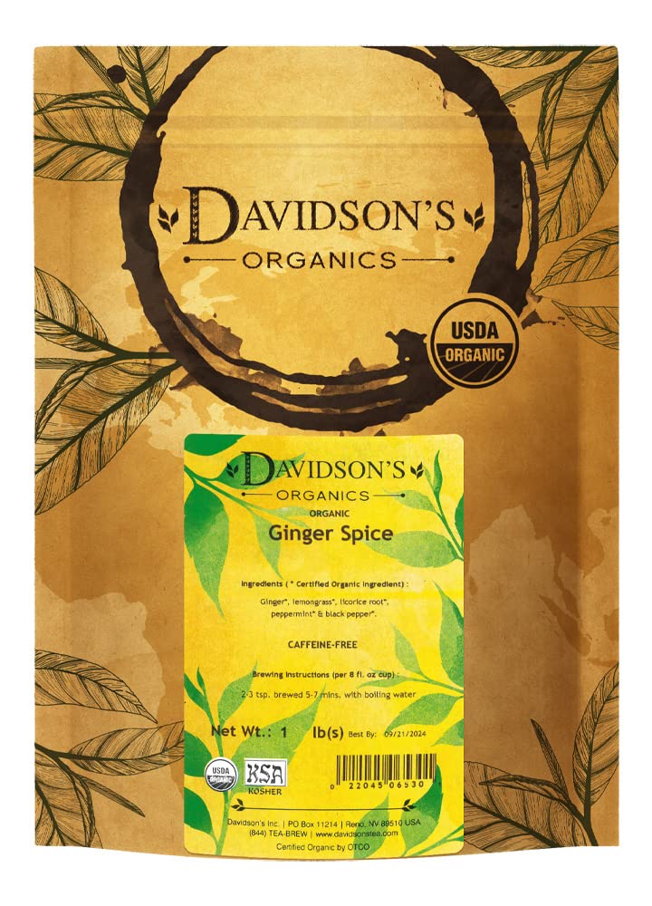 Ginger Spice, Loose Leaf Tea - 16 oz Pouch