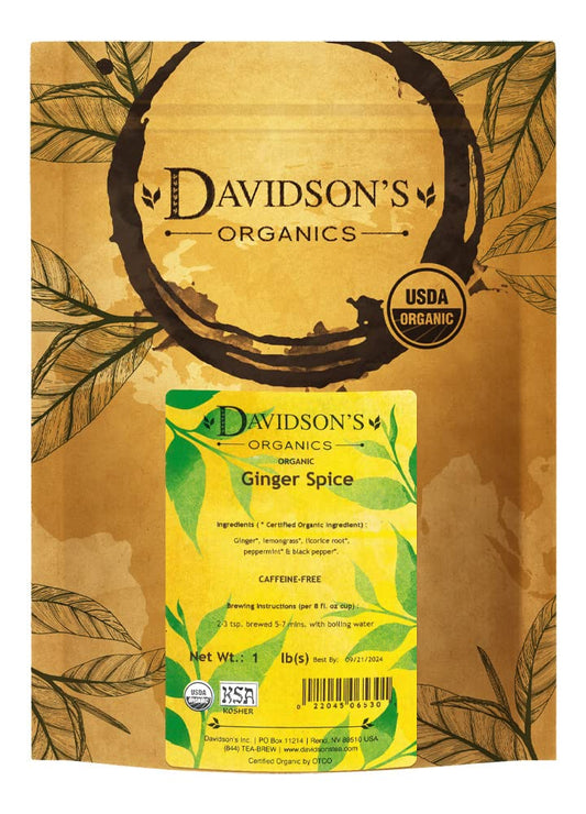 Ginger Spice, Loose Leaf Tea - 16 oz Pouch