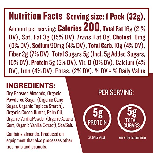 Vanilla Almond Butter Squeeze Packs - 1.15 oz (Pack of 10)