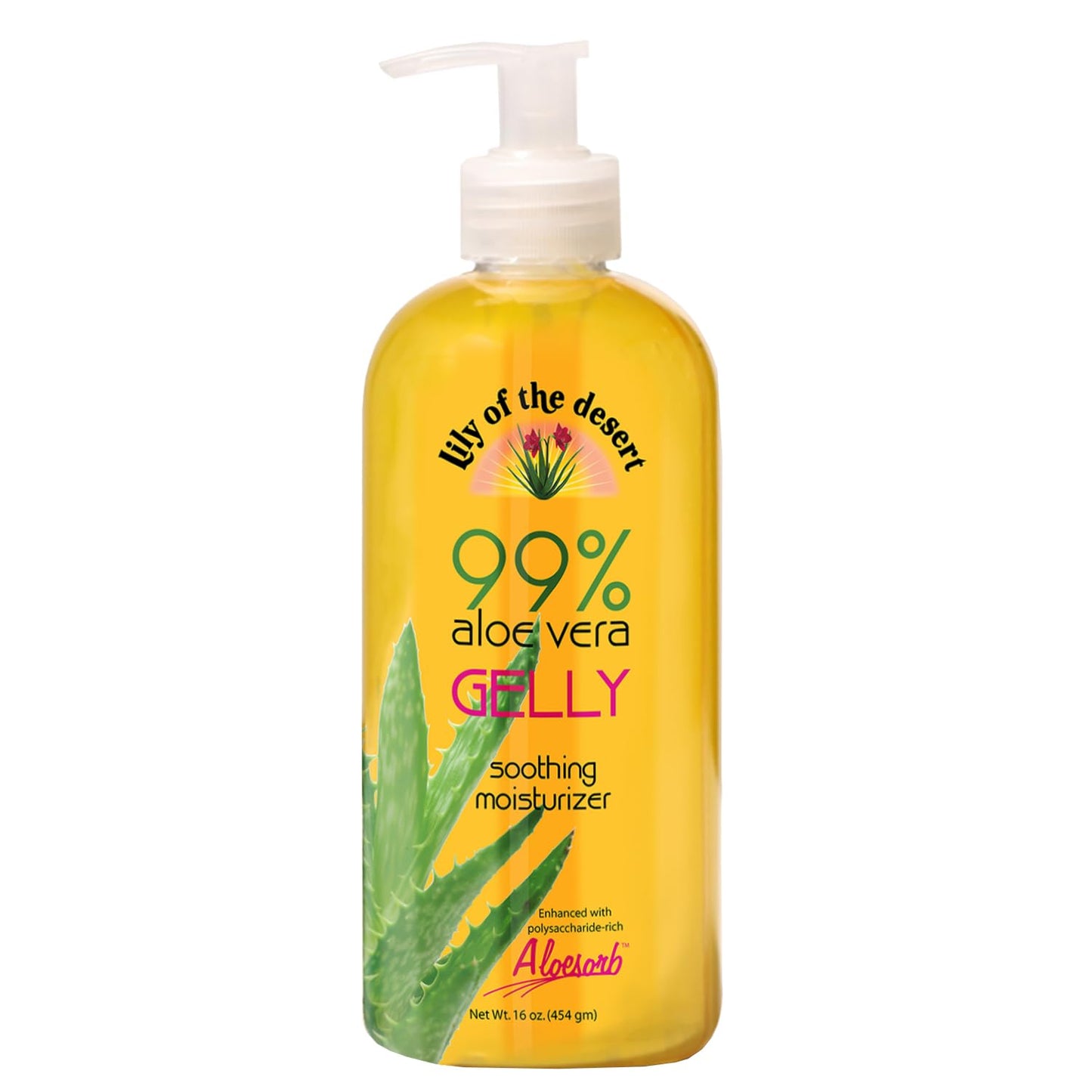 Aloe Vera Gelly Moisturizer with Pump - 16 oz