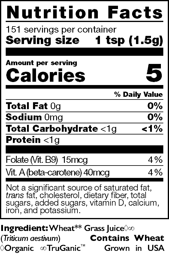 Wheat Grass Juice - 8 oz Powder