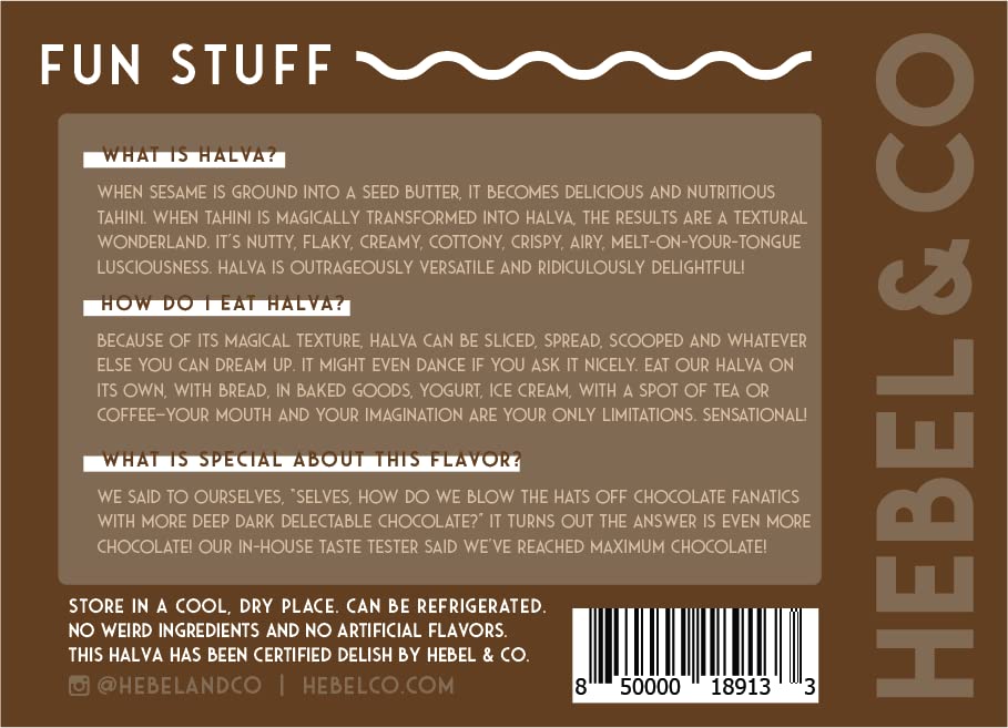 Double Chocolate Halva - 8 oz