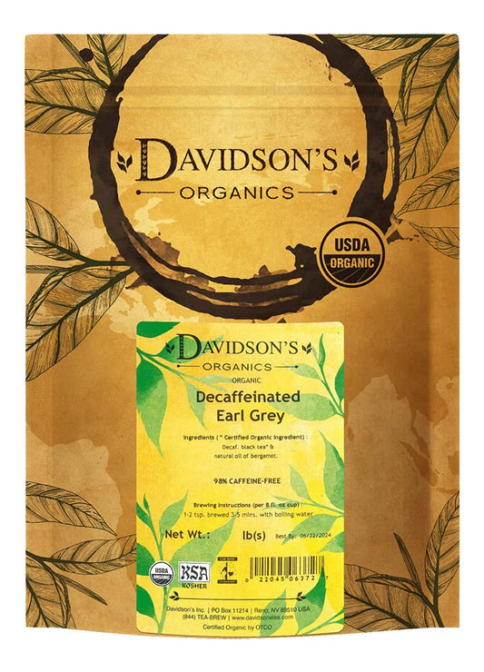 Decaffeinated Earl Grey, Loose Leaf Tea - 16 oz Pouch