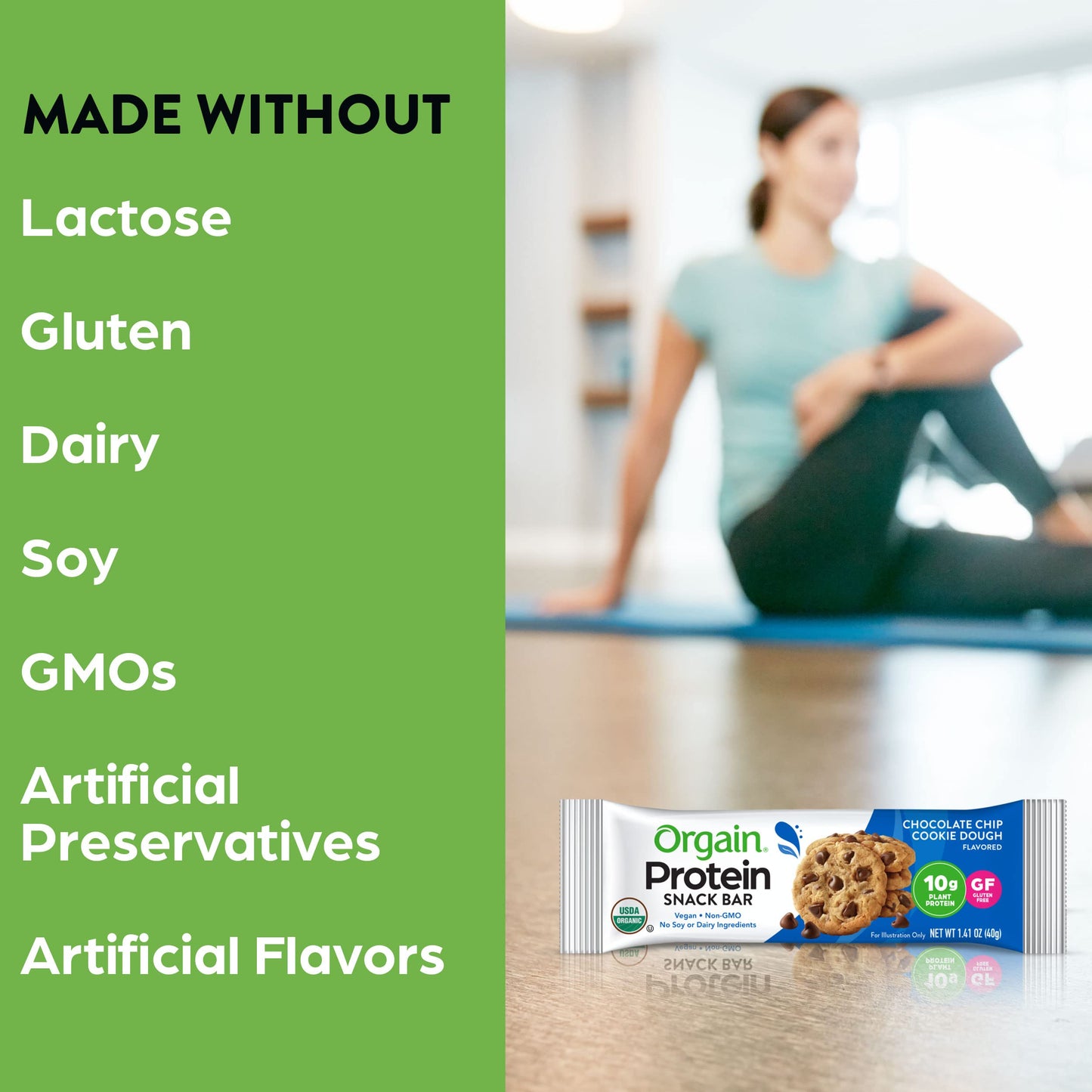 Protein Bars, Chocolate Chip Cookie Dough - 1.41 oz (Pack of 12)