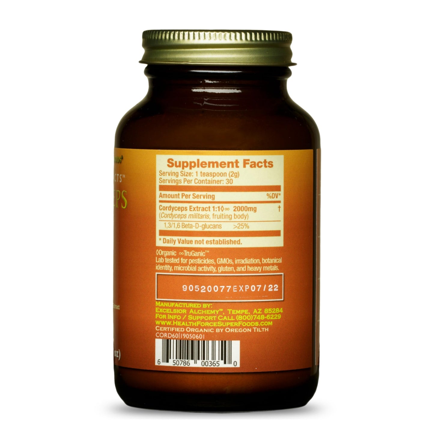 Integrity Extracts Cordyceps - 60 g Powder