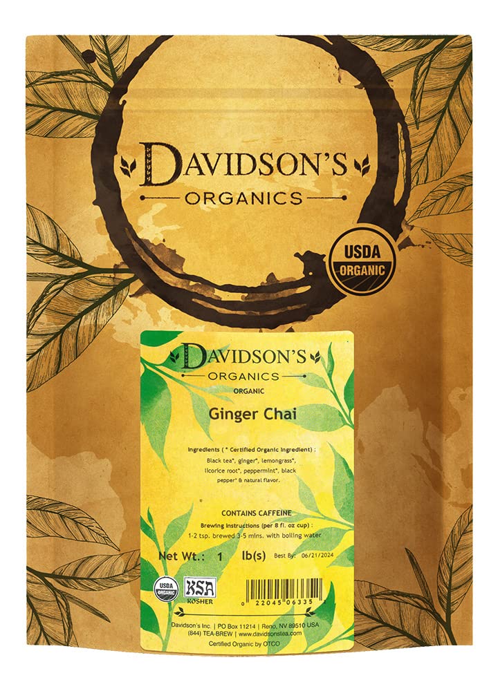 Ginger Chai, Loose Leaf Tea - 16 oz Pouch