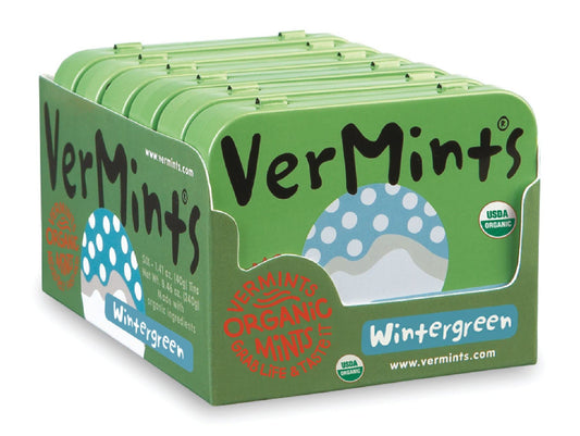 Breath Mints, Wintergreen Flavor - 1.14 oz (Pack of 6)