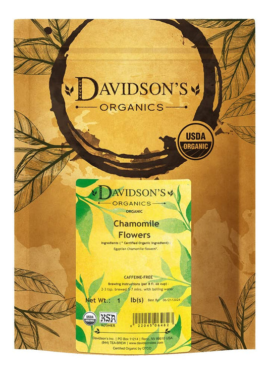 Chamomile Flowers, Loose Leaf Tea - 16 oz Pouch