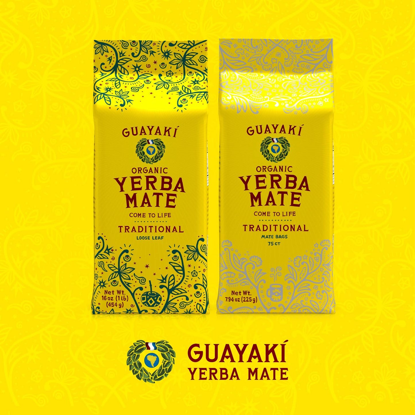 Traditional Yerba Mate, Loose Leaf Tea - 16 oz (Pack of 6)