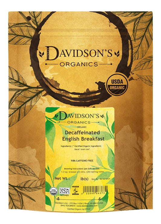 Decaffeinated English Breakfast, Loose Leaf Tea - 16 oz Pouch