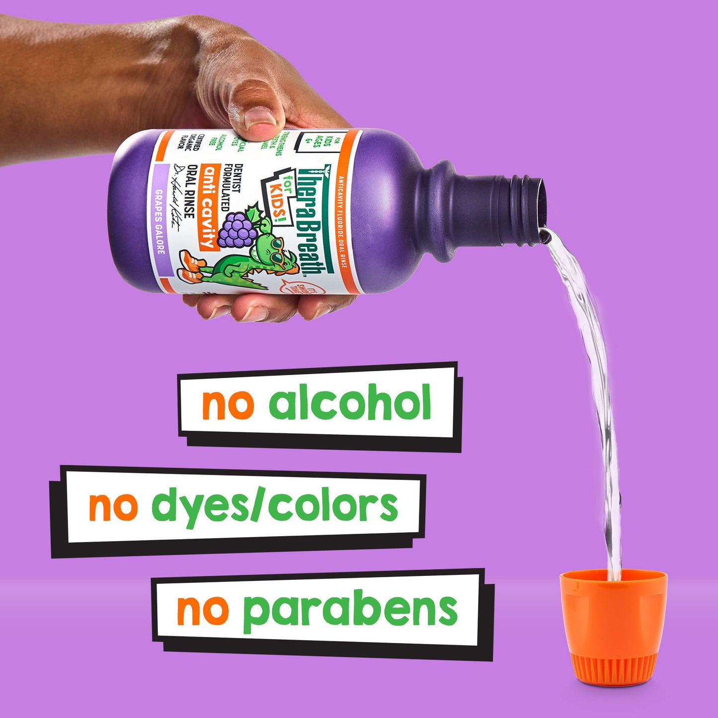 Kids Anti-Cavity Mouthwash, Grapes Galore - 16 oz