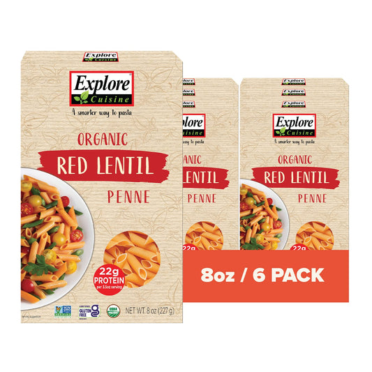 Red Lentil Penne - 8 oz (Pack of 6)
