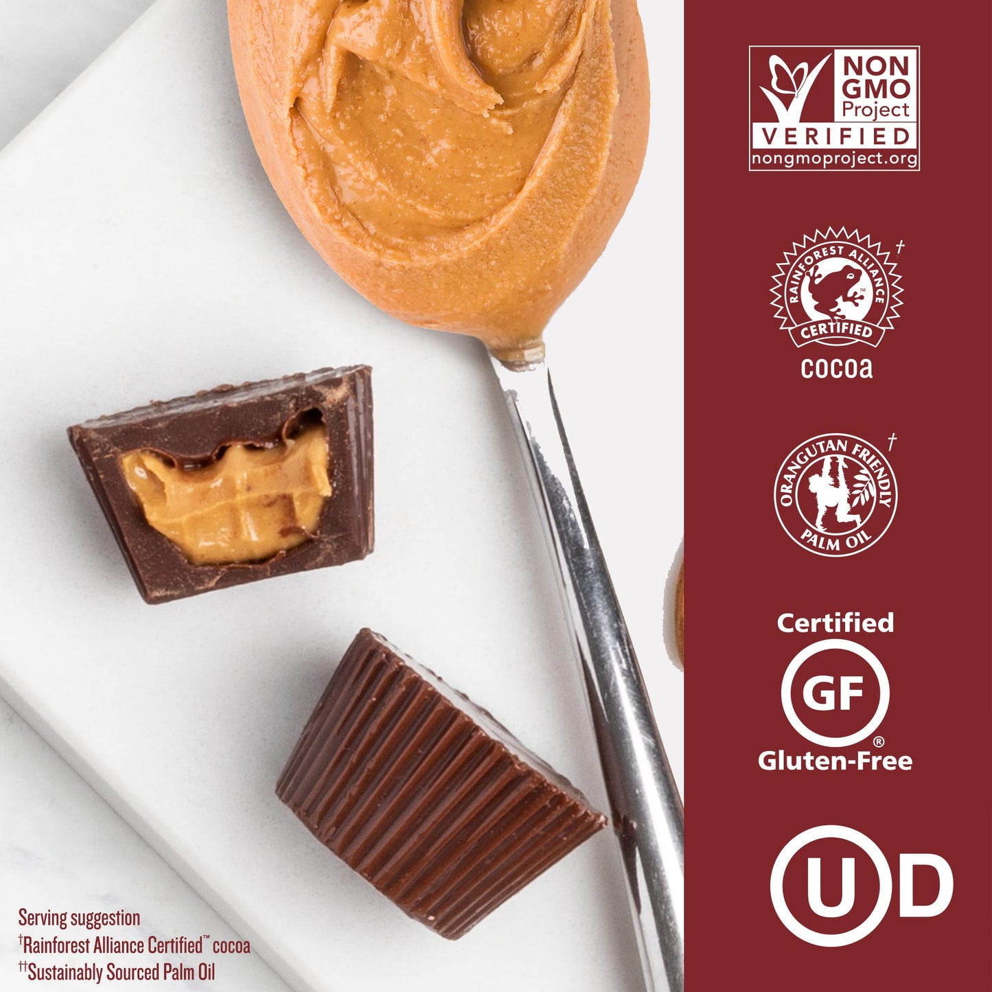 Mini Dark Chocolate Peanut Butter Cups - 4.7 oz (Pack of 6)
