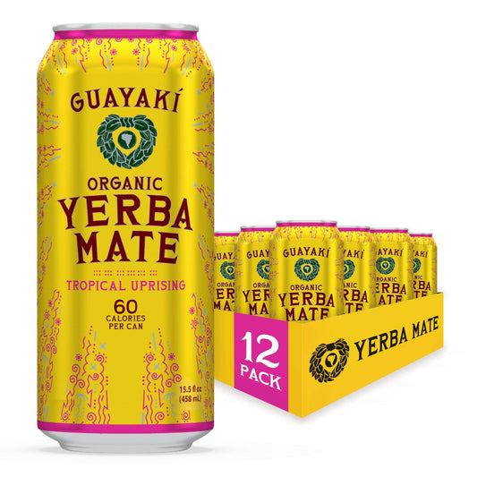Yerba Mate, Tropical Uprising - 15.5 oz Cans (Pack of 12)