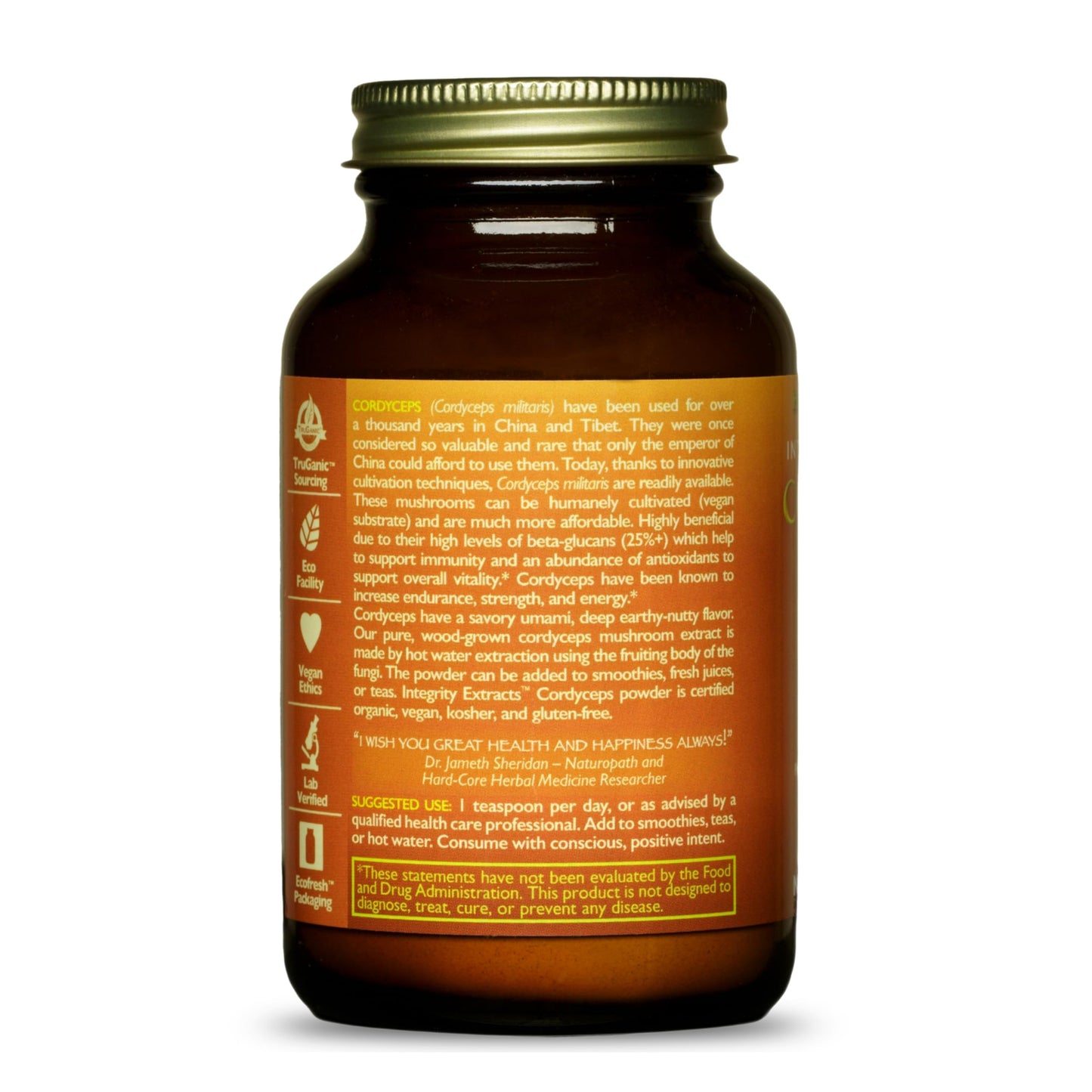 Integrity Extracts Cordyceps - 60 g Powder