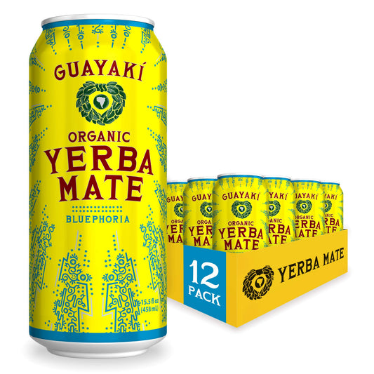 Yerba Mate, Bluephoria - 15.5 oz Cans (Pack of 12)