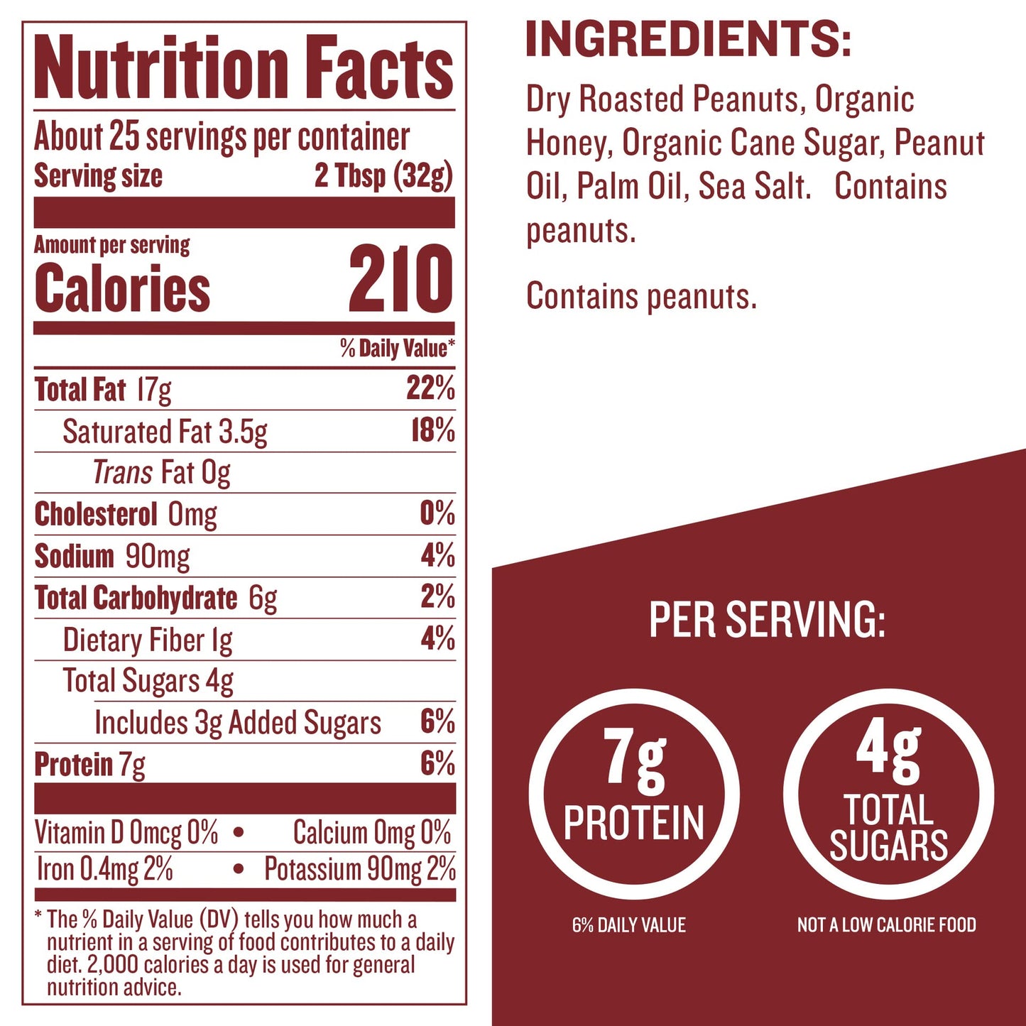 Honey Peanut Butter - 28 oz