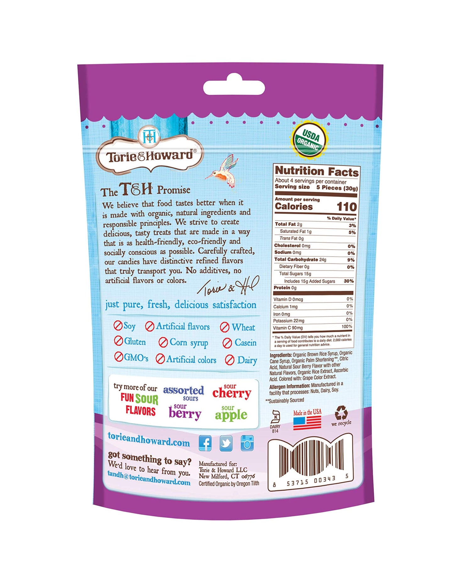 Sour Berry Chewie Fruities - 4 oz