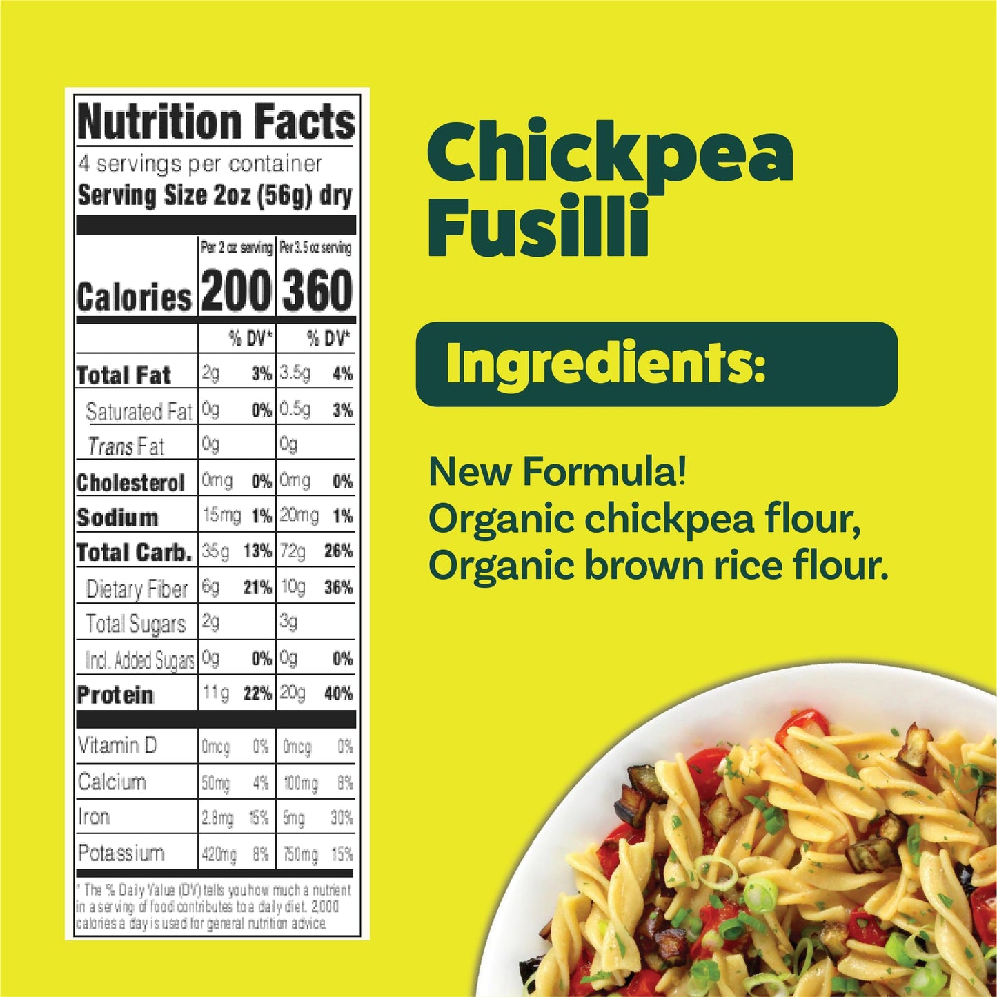 Chickpea Fusili - 8 oz (Pack of 6)